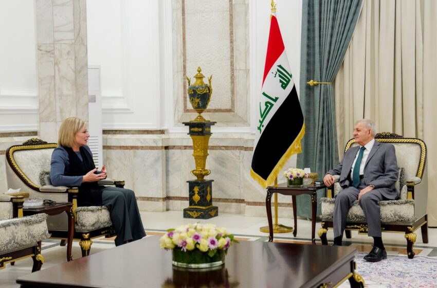  رئيس الجمهورية يؤكد استمرار العراق في التعاون مع بعثة يونامي لمجابهة التحديات