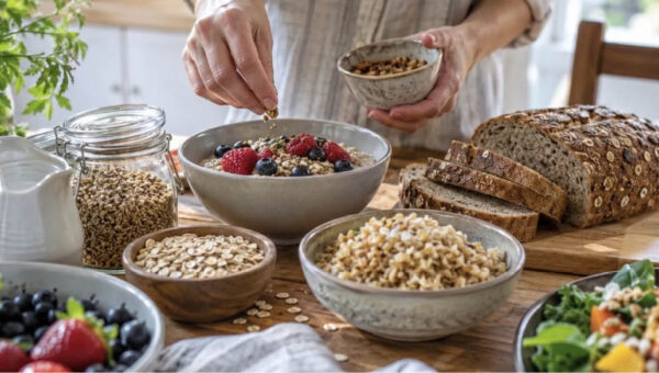 4 حصص حبوب كاملة يومياً تؤدي لخفض الوزن وضغط الدم والكوليسترول الضار